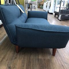 【ジャングルジャングル広陵店】家具　ソファー　リクライングソファー　ブルー　【ジモティー特別価格！！】の画像