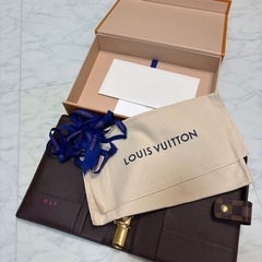 ルイヴィトン ダミエ アジェンダGM 手帳カバー 美品／箱あり／正規品／配送可（東京直営店イニシャル刻印）の画像