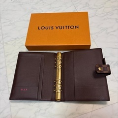 ルイヴィトン ダミエ アジェンダGM 手帳カバー 美品／箱あり／正規品／配送可（東京直営店イニシャル刻印）の画像