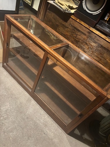 【引取限定】ショーケース　ゆらゆらガラス　古家具　古道具　アンティーク　レトロ ガラスケース | 全ての商品 - 古家具古道具 そうすけ