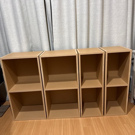 MUJI パルプボードボックス2段4個セット (hanahana) 浦添前田の収納