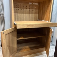 配達可【食器棚】※塗装剥がれ、ヘコミ強い※クリーニング済み【管理番号12311】町の画像