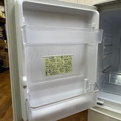 #46 激安2ドア!! SHARP 2019年 137L SJ-D14E-W どっちもドアの画像