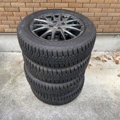 185/60R15スタッドレスタイヤ＆アルミホイールセット　4本（旧ホンダフィットGE6で使用）の画像