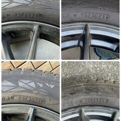185/60R15スタッドレスタイヤ＆アルミホイールセット　4本（旧ホンダフィットGE6で使用）の画像