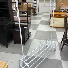 ★リユースのサカイ千葉中央店★  ハンガーラック ホワイト H148×D33×W121 クリーニング済み TC5471の画像