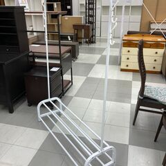 ★リユースのサカイ千葉中央店★  ハンガーラック ホワイト H148×D33×W121 クリーニング済み TC5471の画像