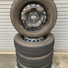 No.171スタットレスタイヤ185/65/15 5H PCD114.3 スチールホイール付4本セットの画像
