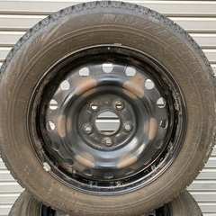 No.171スタットレスタイヤ185/65/15 5H PCD114.3 スチールホイール付4本セットの画像