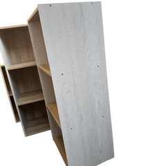 コーナンオリジナル 三段カラーボックス ナチュラルホワイト2の画像