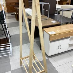 ★リユースのサカイ千葉中央店★  ハンガーラック ナチュラルウッド H150×D40×W74 クリーニング済み TC5472の画像
