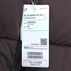 【未使用】BEAMS HEART ビームスハート 中綿 パデッド ショート ブルゾン M ブラウン 42-18-0088-147 メンズの画像