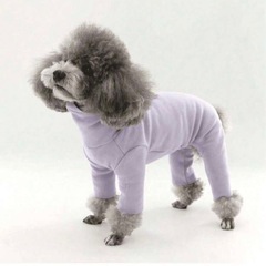 【新品】犬服 犬用ロンパース ハイネック ペット用品 冬の画像