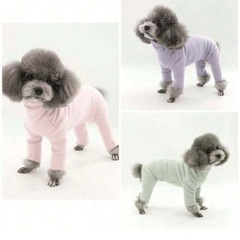 【新品】犬服 犬用ロンパース ハイネック ペット用品 冬の画像