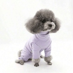 【新品】犬服 犬用ロンパース ハイネック ペット用品 冬の画像
