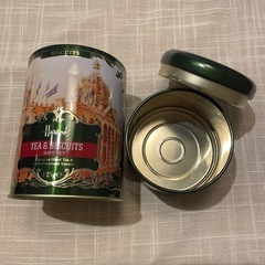 11/27まで：Harrods TEA&BISCUITS空き缶の画像
