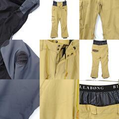 [上下セット] ビラボン スノーボードウェア VARSITY JACKET ジャケット パンツ M ブラック/グレー/カーキ メンズ BILLABONGの画像