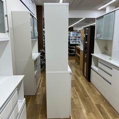 レンジボード キズ・汚れ有り ホワイト キッチン家具 のご紹介です！の画像