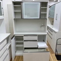 レンジボード キズ・汚れ有り ホワイト キッチン家具 のご紹介です！の画像