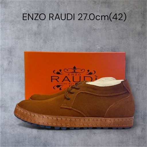 【新品】ENZO RAUDi レザーカジュアルシューズ 27cm(42)相当