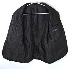 EPOCA UOMO エポカ ウォモ ナイロン ウール テーラードジャケット 44 ブラック 8VE77-311-09 メンズの画像