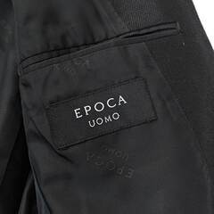 EPOCA UOMO エポカ ウォモ ナイロン ウール テーラードジャケット 44 ブラック 8VE77-311-09 メンズの画像