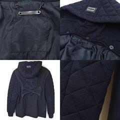 PHILIPP PLEIN HOMME フィリッププレイン ジップアップ フーディ ジャケット M ブラック メンズ イタリア製 スカルの画像