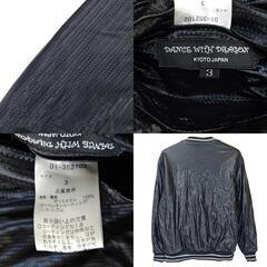 DANCE WITH DRAGON ダンスウィズドラゴン リバーシブルスニードジャック ナイロン×ウール 長袖プルオーバー 3 ブラック D1-352102 メンズの画像