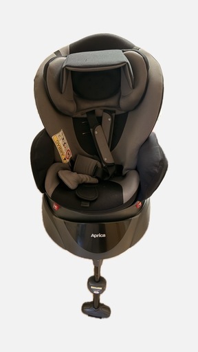 Aprica 0か月~4歳頃まで 回転式チャイルドシート グレー