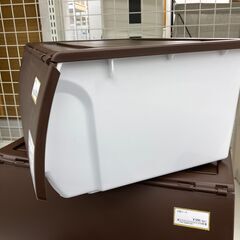 ★リユースのサカイ千葉中央店★  衣装ケース 茶/白 H23.5×D39.5×W51.5 クリーニング済み TC5475の画像