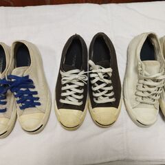 スニーカー　コンバース　ジャックパーセル（通称ブルーライン、ブラックライン）の画像