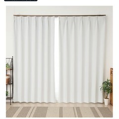 カーテン4枚セット　ライトグレー　幅100cm丈135cmの画像