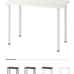 無料 イケア ikea テーブル ホワイト 100×60cmの画像