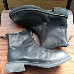 新品 23cm レディース ブーツ ブラック 厚底 シューズ サイドゴア 識別番号:【B151-S】の画像