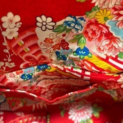 着物地クラッチバッグの画像