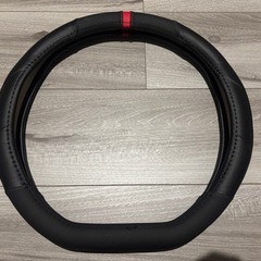 【美品】MOMO モモ TRACK トラック ハンドルカバー ステアリングカバー ITALY イタリア ミラノ フラットボトム D型 レッドの画像