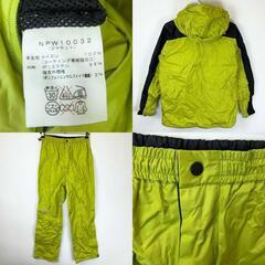 [上下セット] ノースフェイス レインテックス ジャケット パンツ L ライム NPW10032 レディース THE NORTH FACEの画像