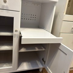 配達可【レンジ台】【食器棚】クリーニング済み【管理番号12311】町の画像