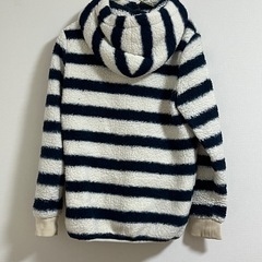 ROXY フード付きボアジャケット ストライプの画像