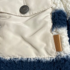 ROXY フード付きボアジャケット ストライプの画像