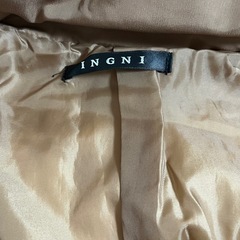 INGNI ブラウン フード付きダウンジャケットの画像