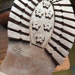 新品 23cm レディース ブーツ ブラウン 厚底 シューズ サイドゴア 識別番号:【B154-S】の画像