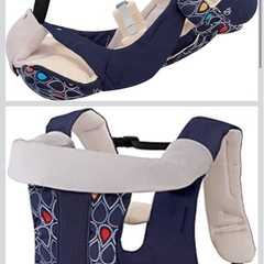 抱っこひも 4ウェイ オレンジ グレーの画像