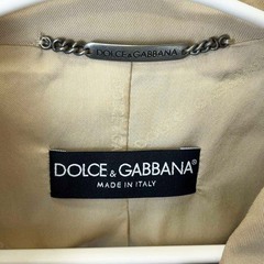 DOLCE&GABBANA ドルチェ&ガッバーナ 2つボタン ジャケット 38 ベージュ レディースの画像