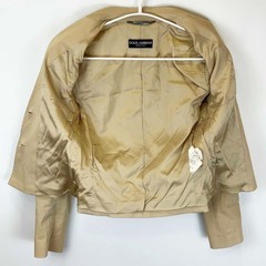 DOLCE&GABBANA ドルチェ&ガッバーナ 2つボタン ジャケット 38 ベージュ レディースの画像