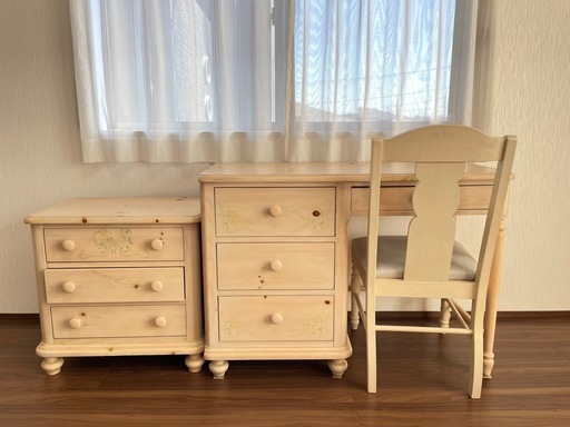 Thomasville/トーマスビル/チェスト/アンティーク Thomasville (トーマスビル) デスク チェア チェスト3点 (kuziragumo