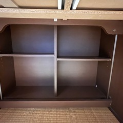 勉強机 ブラウンの画像