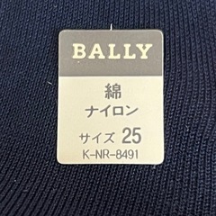 BALLY メンズソックス ブラック 25cm 未使用品の画像