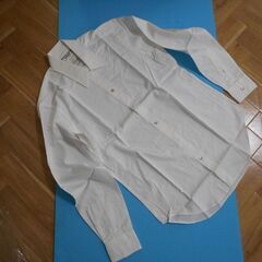 未使用　キャサリンハムネット　長袖シャツ　Ｌサイズ　白　メンズ　KATHARINE HAMNETT LONDONの画像