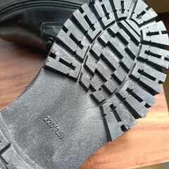 新品 22cm レディース ブーツ ブラック 厚底 シューズ サイドゴア 識別番号:【B155-S】の画像